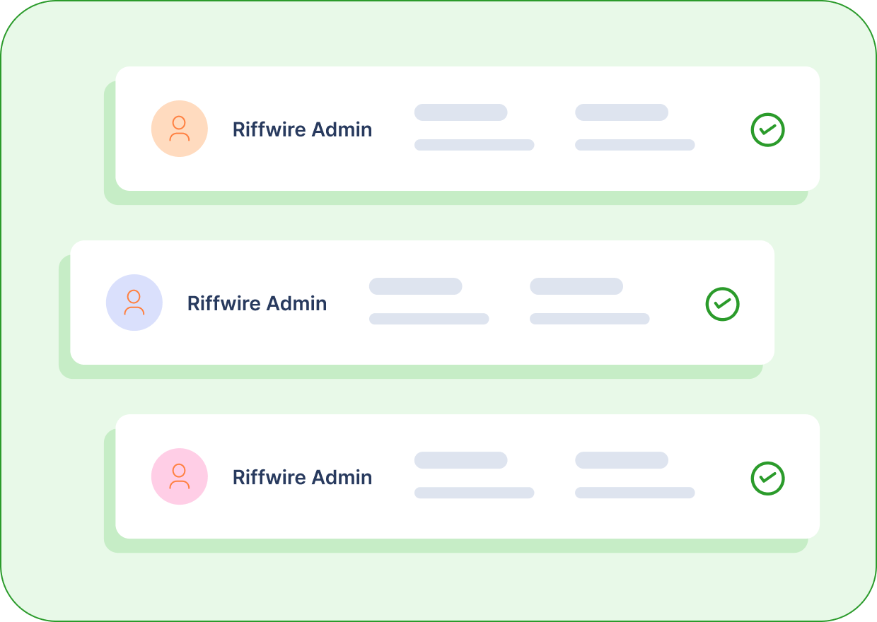 Verified contact profiles displayed in contact management view, illustrating centralized contact records.