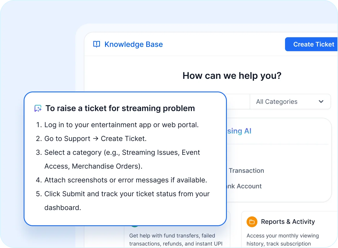 Graphic explaining how a self‑service portal empowers entertainment fans by providing clear, centralized information