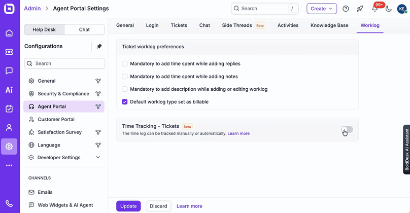 Automatic time tracking