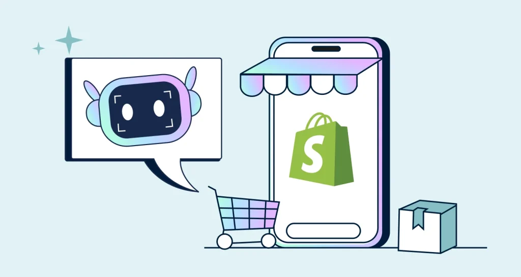 AI customer support agent for Shopify helping customers with orders and shopping questions