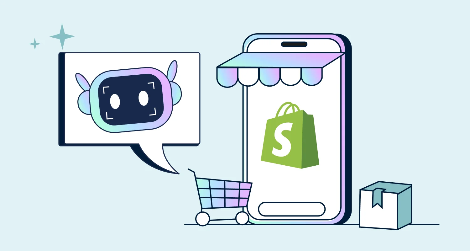 AI customer support agent for Shopify helping customers with orders and shopping questions