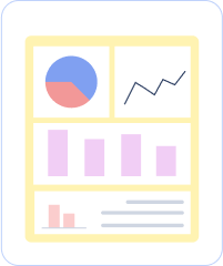 Reporting dashboard with charts, metrics, and performance insights.