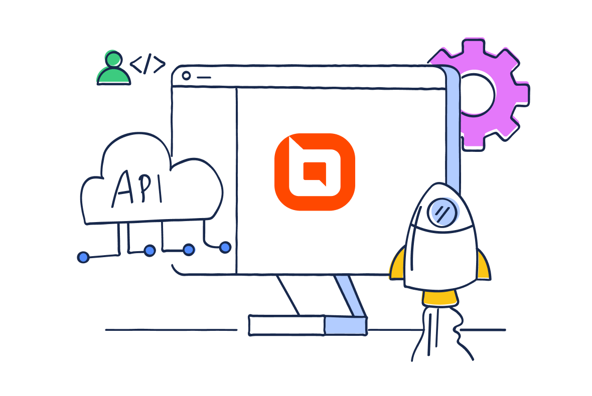 Third-party app integration connecting APIs and external data with the support platform.