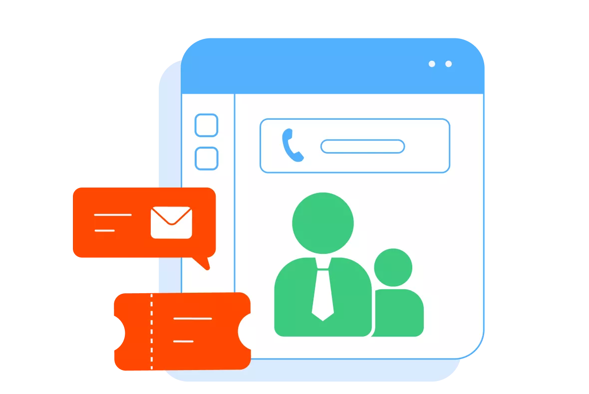 Start customer calls instantly with click-to-dial.